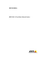 Предварительный просмотр 1 страницы Axis Fixed Dome Network Camera AXIS P3301-V User Manual