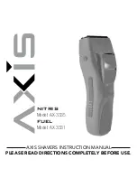 Axis fuel AX3335 Instruction Manual preview