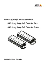 Предварительный просмотр 1 страницы Axis Long Range PoE Extender Kit Installation Manual