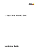 Preview for 1 page of Axis M1034-W Installation Manual