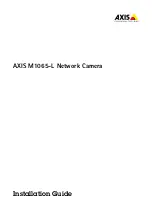 Предварительный просмотр 1 страницы Axis M1065-L Installation Manual