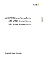 Axis M11 Network Camera Series Installation Manual предпросмотр