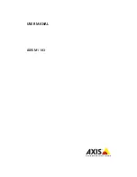 Preview for 1 page of Axis M1103 User Manual