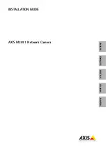 Предварительный просмотр 1 страницы Axis M3011 Installation Manual