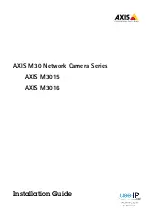 Предварительный просмотр 1 страницы Axis M3015 Installation Manual