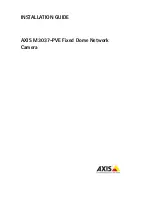 Axis M3037-PVE Installation Manual предпросмотр