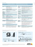 Предварительный просмотр 2 страницы Axis M3113-R Specifications