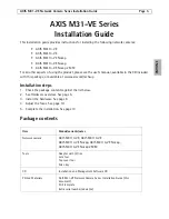 Предварительный просмотр 5 страницы Axis M3113-VE Nocap Installation Manual