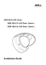 Axis M32-LVE Series Installation Manual preview