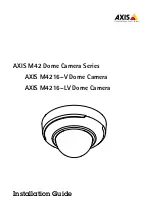 Предварительный просмотр 1 страницы Axis M42 Series Installation Manual