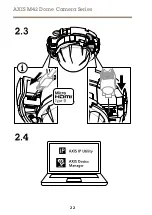 Предварительный просмотр 22 страницы Axis M42 Series Installation Manual