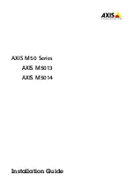 Предварительный просмотр 1 страницы Axis M50 Series Installation Manual