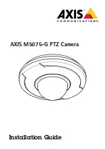 Axis M5075-G Installation Manual предпросмотр