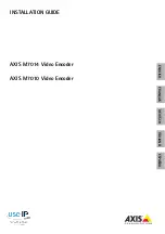 Preview for 1 page of Axis M7010 Installation Manual