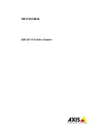 Axis M7010 User Manual preview