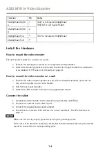 Preview for 14 page of Axis M7016 Installation Manual