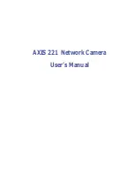 Axis Network Camera AXIS 221 User Manual предпросмотр