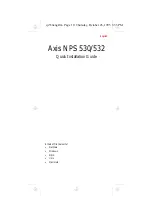 Предварительный просмотр 1 страницы Axis NPS 530 Quick Installation Manual