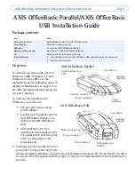 Preview for 3 page of Axis OfficeBasic Parallel Installation Manual