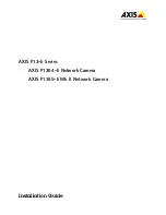 Предварительный просмотр 1 страницы Axis P1364-E Installation Manual