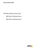 Предварительный просмотр 1 страницы Axis P32-LV Installation Manual