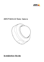 Предварительный просмотр 1 страницы Axis P3265-LV Installation Manual