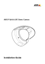 Axis P3265-LVE Installation Manual предпросмотр