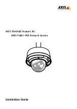 Axis P3807-PVE Installation Manual предпросмотр