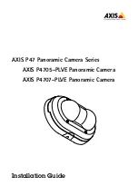 Axis P47 Series Installation Manual предпросмотр