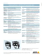 Предварительный просмотр 4 страницы Axis P5544 PTZ Datasheet