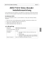 Preview for 29 page of Axis P7214 Installation Manual