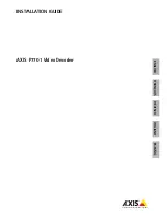 Axis P7701 Instruction Manual предпросмотр