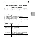 Preview for 5 page of Axis P8513 Installation Manual