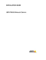 Предварительный просмотр 1 страницы Axis P8535 Installation Manual