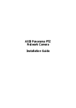 Axis Panorama PTZ Installation Manual предпросмотр