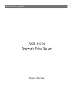 Preview for 1 page of Axis Print Server  5470e User Manual