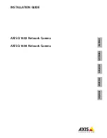 Предварительный просмотр 1 страницы Axis Q1602 Installation Manual