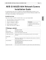 Предварительный просмотр 5 страницы Axis Q1602 Installation Manual