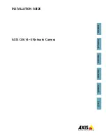 Preview for 1 page of Axis Q1614-E Installation Manual