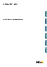 Предварительный просмотр 1 страницы Axis Q1614 Installation Manual