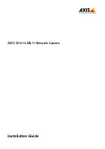 Предварительный просмотр 1 страницы Axis q1615 MK II Installation Manual