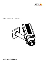 Axis Q1656 Installation Manual preview