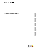 Предварительный просмотр 1 страницы Axis Q1755-E Installation Manual