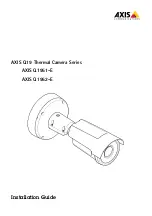 Axis Q19 Series Installation Manual предпросмотр