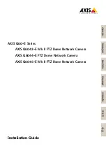 Предварительный просмотр 1 страницы Axis Q60-E Series Installation Manual