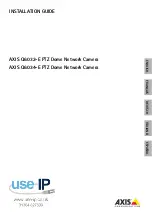 Axis Q6032-E PTZ Installation Manual предпросмотр