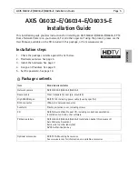 Preview for 5 page of Axis Q6032-E Installation Manual