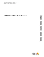 Предварительный просмотр 1 страницы Axis Q6034 PTZ Installation Manual