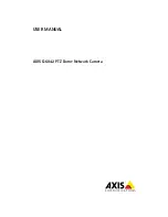 Предварительный просмотр 1 страницы Axis Q6042 PTZ User Manual