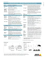 Предварительный просмотр 2 страницы Axis Q6045 Specifications